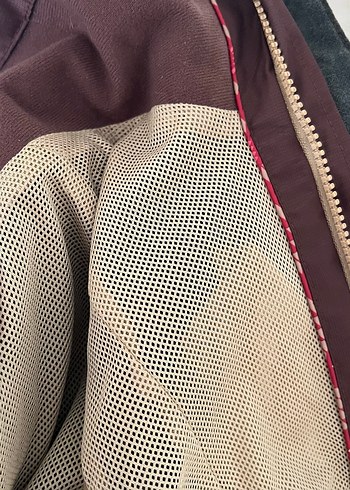 Yüksek Yakalı Koyu Bordo kadın rüzgarlık yağmurluk - Görsel 11