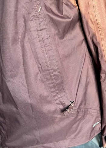 Yüksek Yakalı Koyu Bordo kadın rüzgarlık yağmurluk - Görsel 5