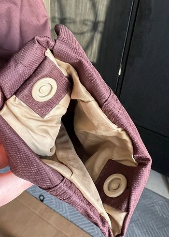 Yüksek Yakalı Koyu Bordo kadın rüzgarlık yağmurluk - Görsel 7