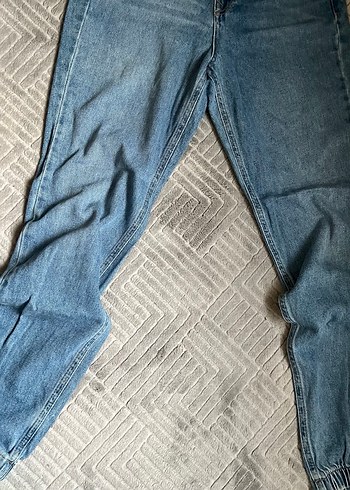 Koton mom jeans Düğmeli Kadın Mavi Denim Jean - Görsel 2