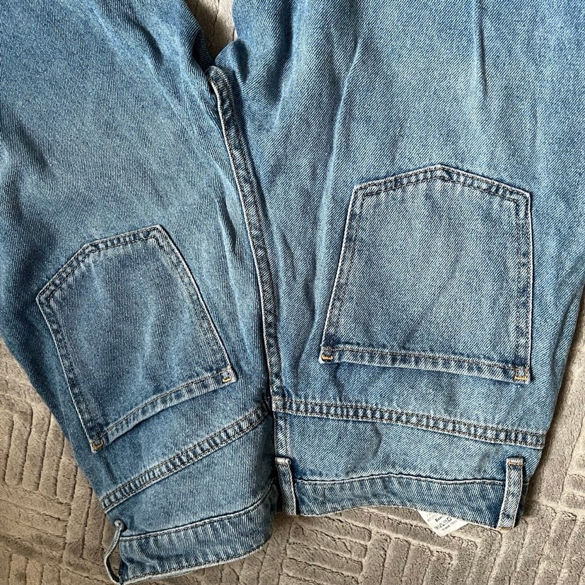 Koton mom jeans Düğmeli Kadın Mavi Denim Jean - Görsel 5