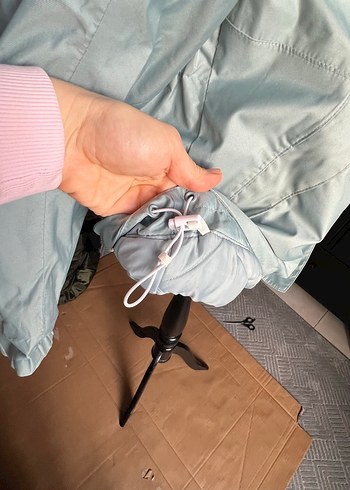 Quechua Turkuaz Kapüşonlu Fermuarlı Kadın mont - Görsel 14