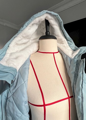 Quechua Turkuaz Kapüşonlu Fermuarlı Kadın mont - Görsel 8