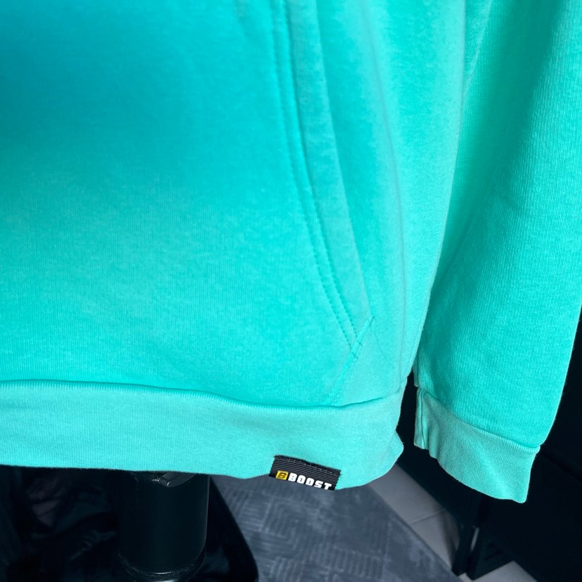 Turkuaz Kapüşonlu erkek Sweatshirt - Görsel 3