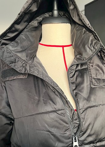 Zara Kapüşonlu şişme Kadın Montu - Görsel 6