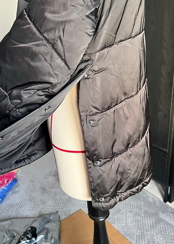 Zara Kapüşonlu şişme Kadın Montu - Görsel 5