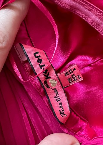 Koton Pembe Askılı Uzun Drapeli Kadın Abiye Elbise - Görsel 9