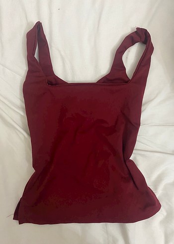 Bordo V Yaka Kadın Atlet - Görsel 2