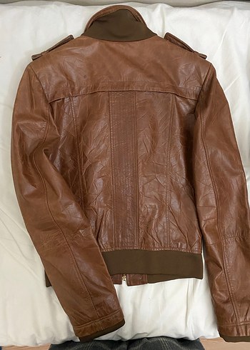 Vintage deri ceket - Görsel 2