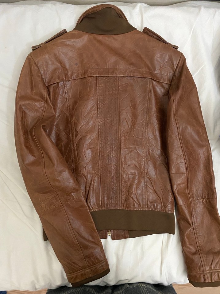 Vintage deri ceket - Görsel 2