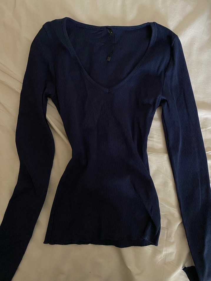 V Yaka bluz - Görsel 2