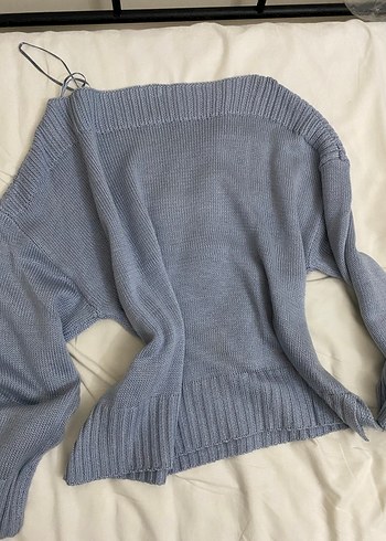 Kayık Yaka Kazak - Görsel 3