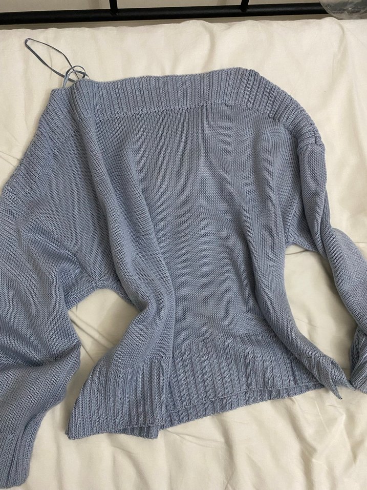 Kayık Yaka Kazak - Görsel 3