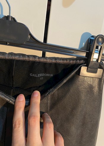 CALZEDONIA Gri Termal Deri Pantolon - Görsel 2