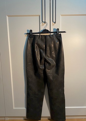 CALZEDONIA Gri Termal Deri Pantolon - Görsel 4