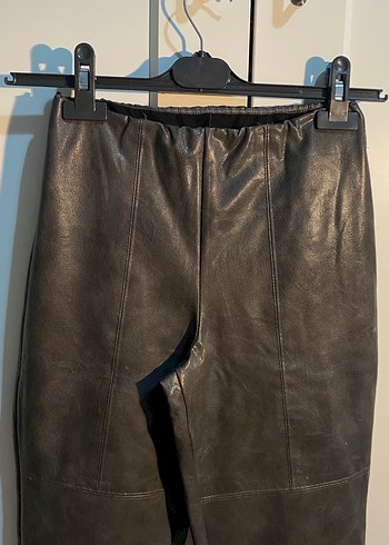 CALZEDONIA Gri Termal Deri Pantolon - Görsel 3