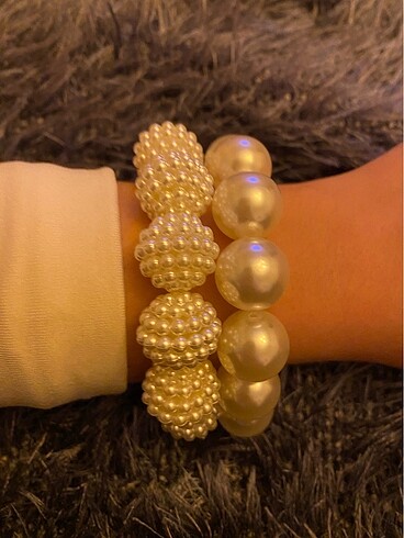Accessorize İkili lüks inci bileklik set