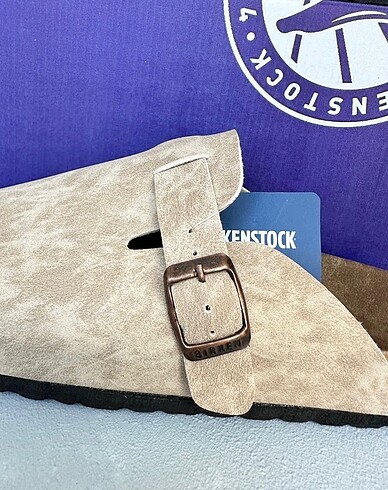 39 Beden ten rengi Renk Birkenstock Boston önü kapalı terlik