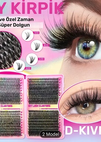 800 adet  Doğal Görünümlü Takma Kirpik Seti - Görsel 5