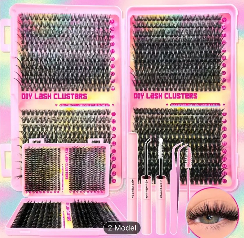 800lü  doğal görünümlü Takma Kirpik Seti - Görsel 3