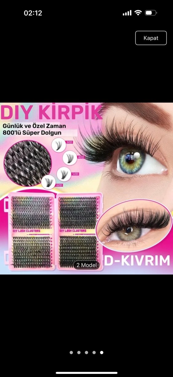 800lü Takma Kirpik Seti - Görsel 4