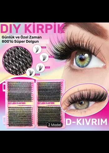 800 adet takma kirpik seti - Görsel 4