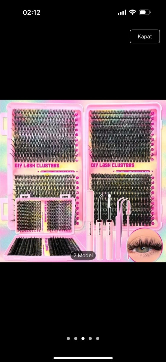 800lüTakma Kirpik Seti - Görsel 2