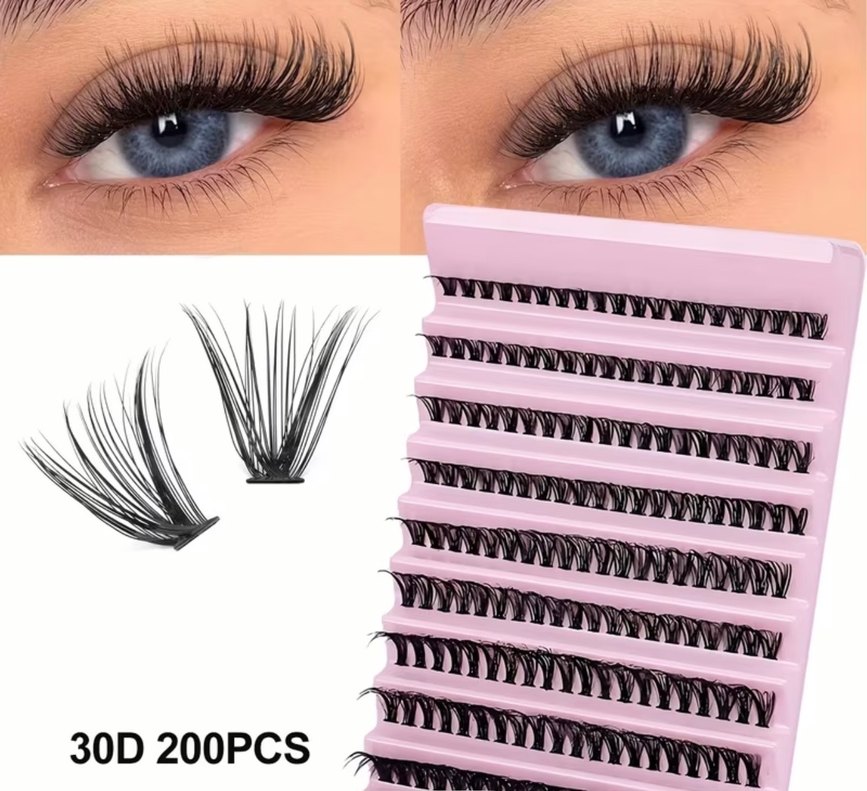 200 adet süper DOLGULU 30D takma kirpik - Görsel 2
