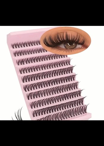 200 adet ıslak görünümlü takma kirpik - Görsel 5