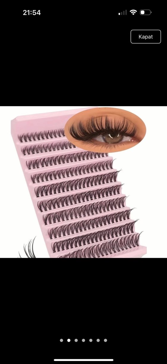 200 adet ıslak görünümlü takma kirpik - Görsel 5