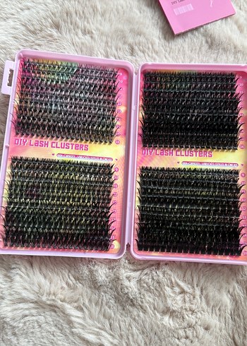 Pembe Kutuda 800 adet  Takma Kirpik Seti - Görsel 4