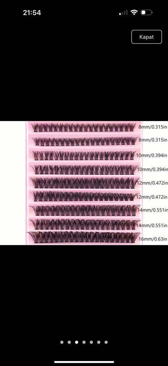 30D 200 Parça Takma Kirpik - Görsel 3