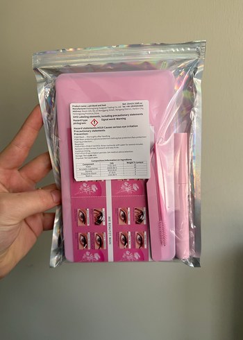 Pembe Kutuda 800adet Koyu Renk Sahte Kirpik Seti - Görsel 5