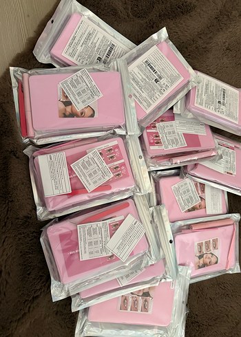 800lü  Pembe kutulu  Takma Kirpik full Set - Görsel 3