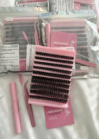 SON 5 ADET 200 LÜ TAKMA İPEK KİRPİK SETİ - Görsel 3