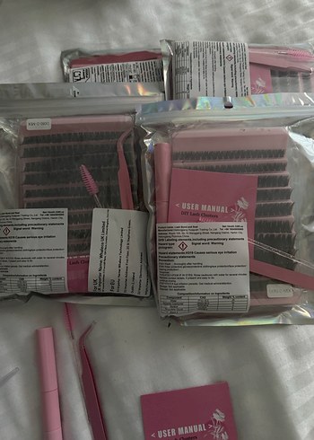 80D 200LÜ TAKMA İPEK KİRPİK SETİ SON 5 ADET - Görsel 2