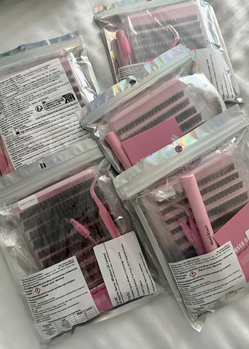 SON 5 ADET 200LÜ TAKMA KİRPİK SETİ Işıltılı Takma Kirpik Seti - Görsel 2