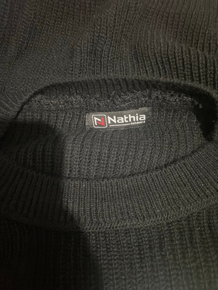 Siyah Gri Kadın Örgü Kazak S - Görsel 5