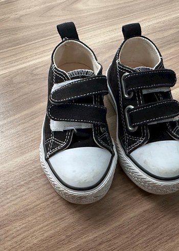 Siyah  Çocuk  ışıklı converse Spor Ayakkabı - Görsel 3