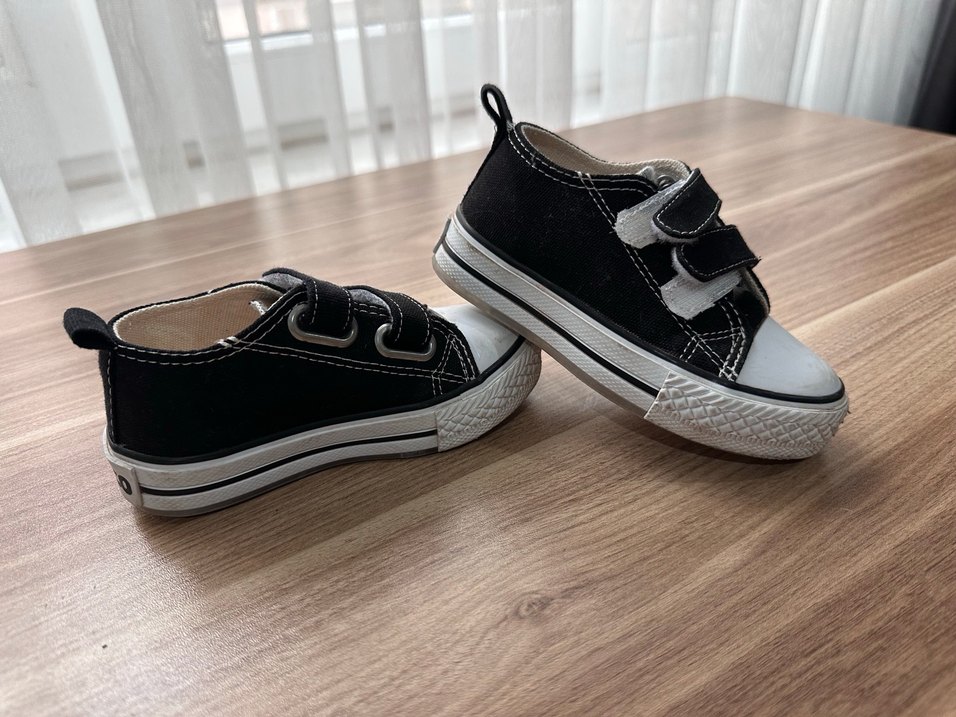 Siyah  Çocuk  ışıklı converse Spor Ayakkabı - Görsel 4