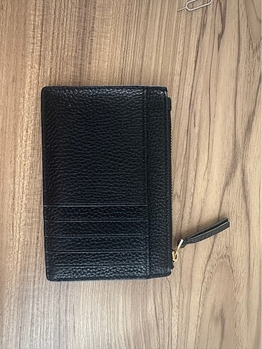 Tory Burch Sıfır Tory Burch siyah deri cüzdan kartlık