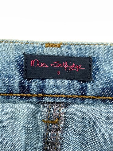 36 Beden mavi Renk Miss Selfridge Mini Etek %70 İndirimli.