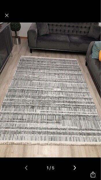 160*250 cm İskandinav tarzı halı