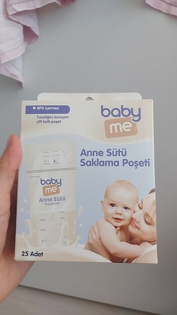 Baby me anne sut saklama poşeti 