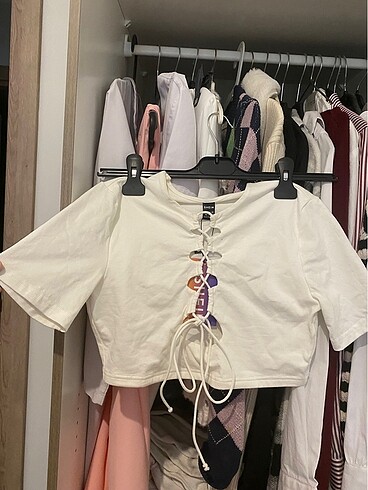 Shein dekolteli crop
