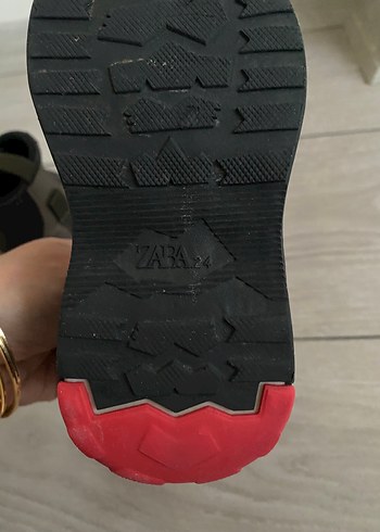Zara Çocuk Fermuarlı Gri Kauçuk Bot