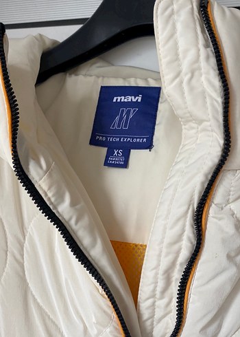 Beyaz Fermuarlı Kadın Kış Montu - Görsel 2