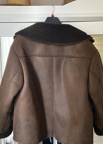 Kahverengi Kürklü Deri Kadın Ceket - Görsel 4