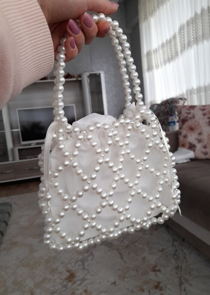 İnci Boncuk Çanta - Görsel 2