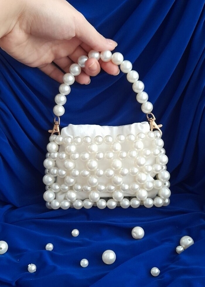 İnci Boncuk Çanta - Görsel 2